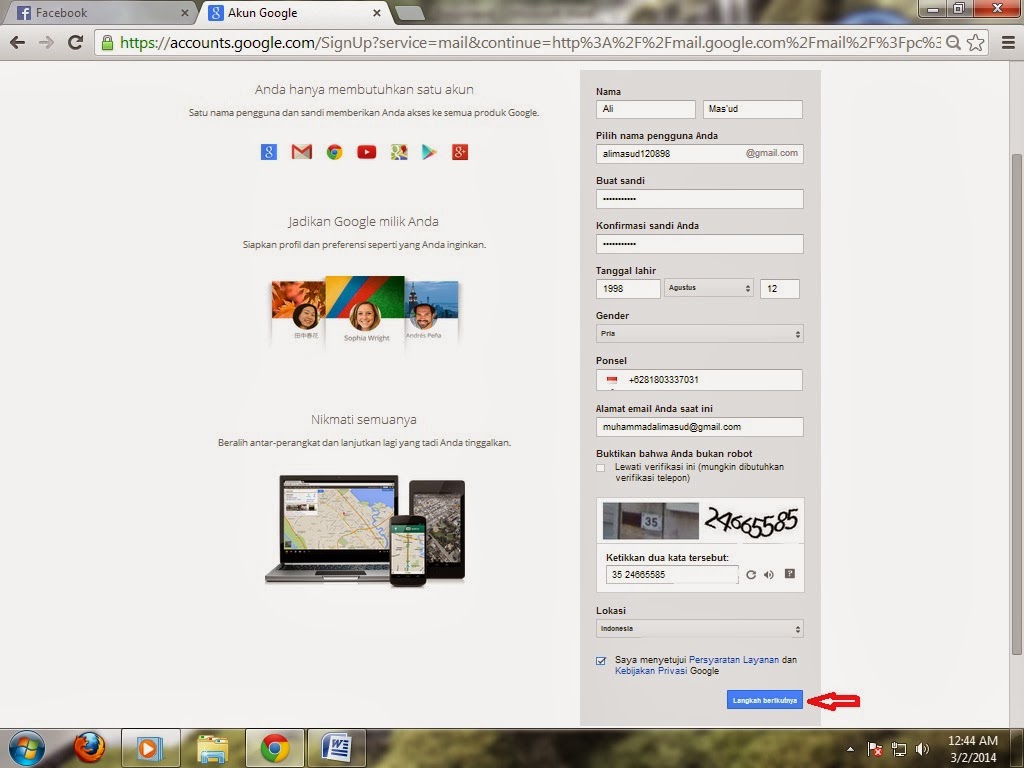 Cara Membuat Email Melalui Gmail: Maret 2014
