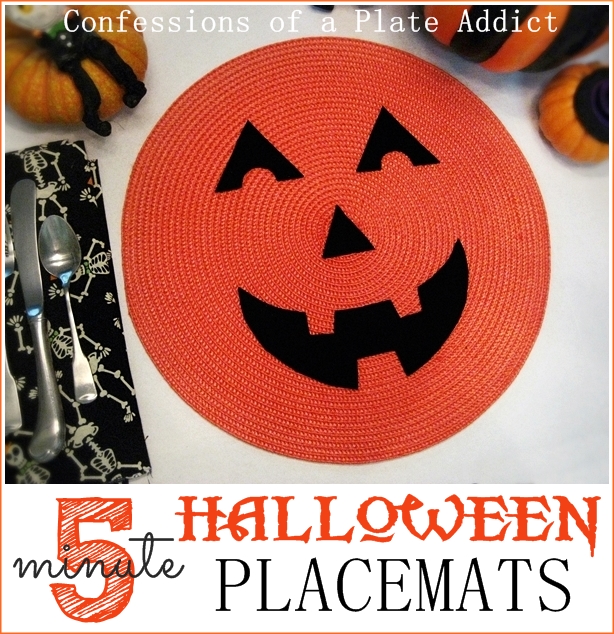 5 Minute Halloween Placemats Confessions Of A Plate Addict