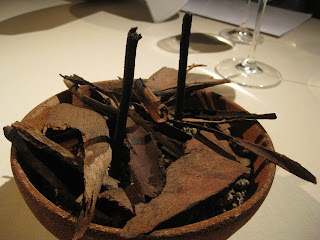 San Sebastian - Mugaritz - candies of frankincense and eucalyptus bark