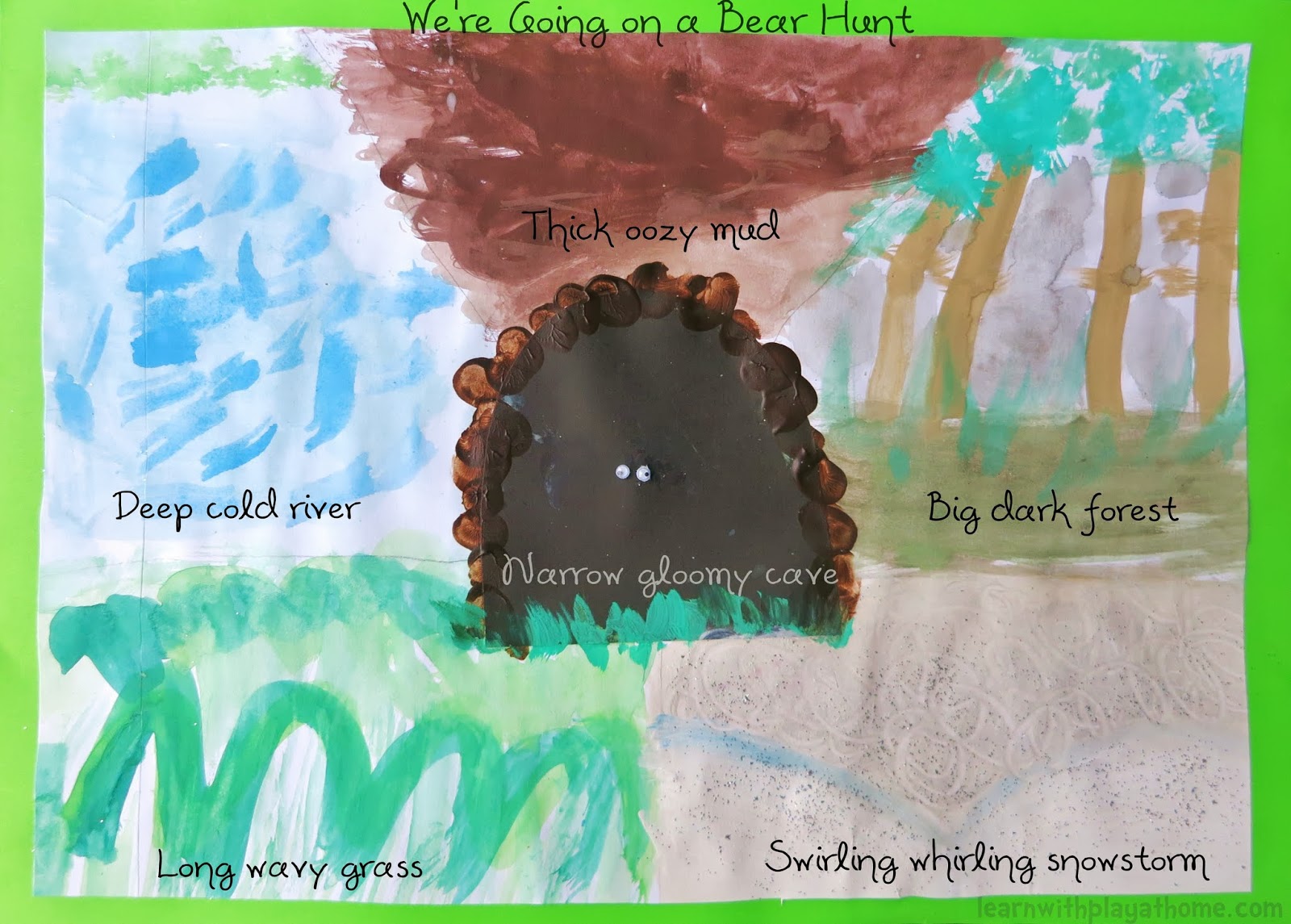 Learn with Play at Home "We're Going on a Bear Hunt" Activities