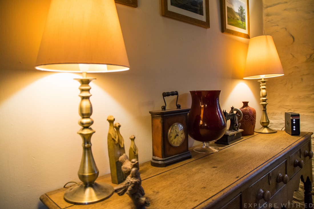 Ornaments inside Tyn y Coed Cottage