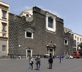 The church of Gesu Nuovo in Naples, where Carlo Gesualdo was buried after his death in 1613