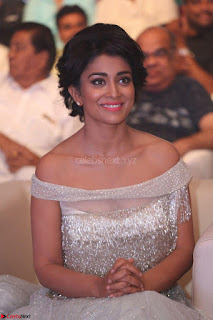 Shriya Saran in Stunning White Off Shoulder Gown at Nakshatram music launch ~  Exclusive (6)