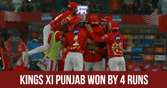 Kings XI Punjab won by 4 runs