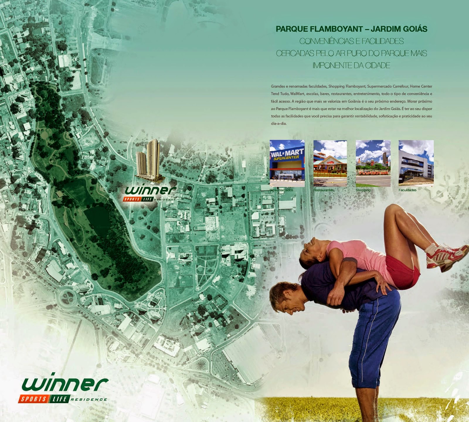 WINNER SPORTS LIFE RESIDENCE 3Q de 75m² / 2Q de 63m² / 1Q de 43m³