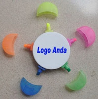 Souvenir Stabilo Bunga, Stabilo 5 in 1, Stabilo Bunga 5 warna, Pen Stabilo Bunga dengan 5 warna tinta