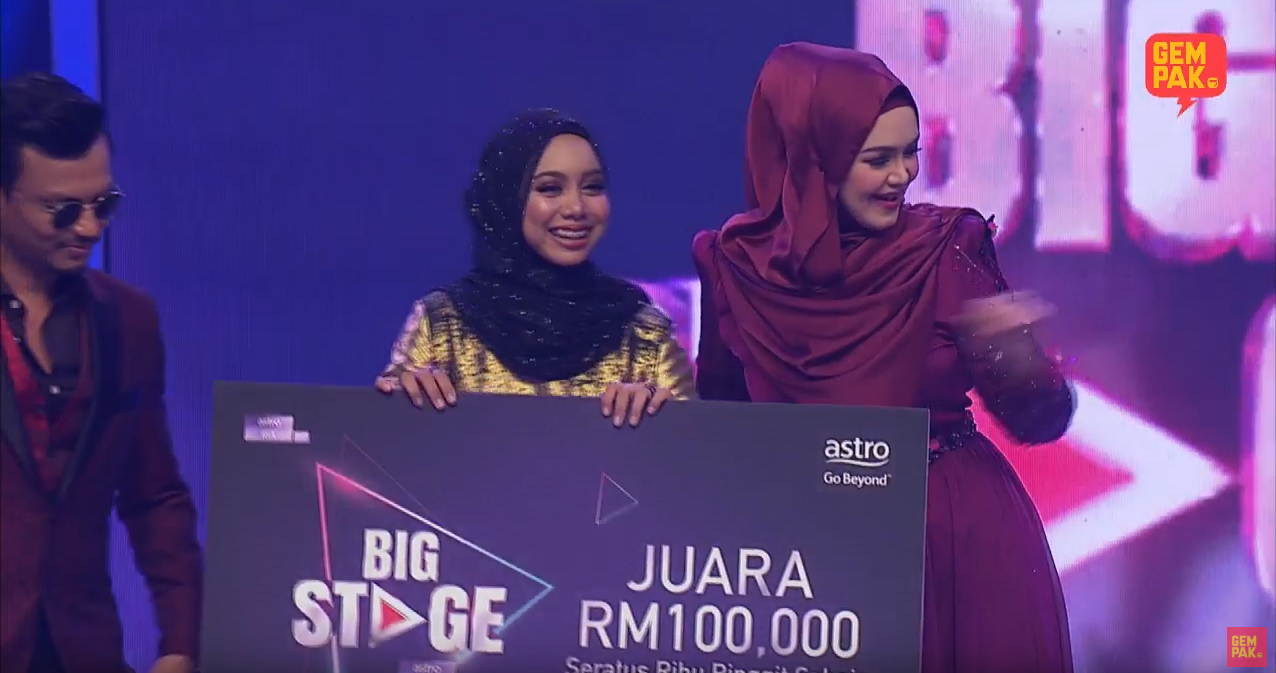 Big Stage Sarah Suhairi Bolot Rm100k Sebagai Juara Berita Viral Nasional