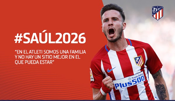 Oficial: El Atlético de Madrid renueva hasta 2026 a Saúl