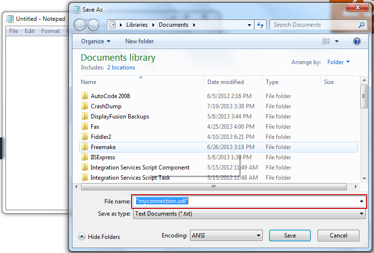 Trick How to get Database Connection String using NotePad