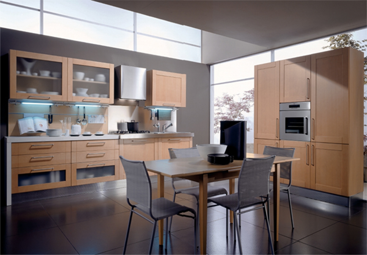 Cozy Wooden Kitchen Furniture Design - Home Design Picture
