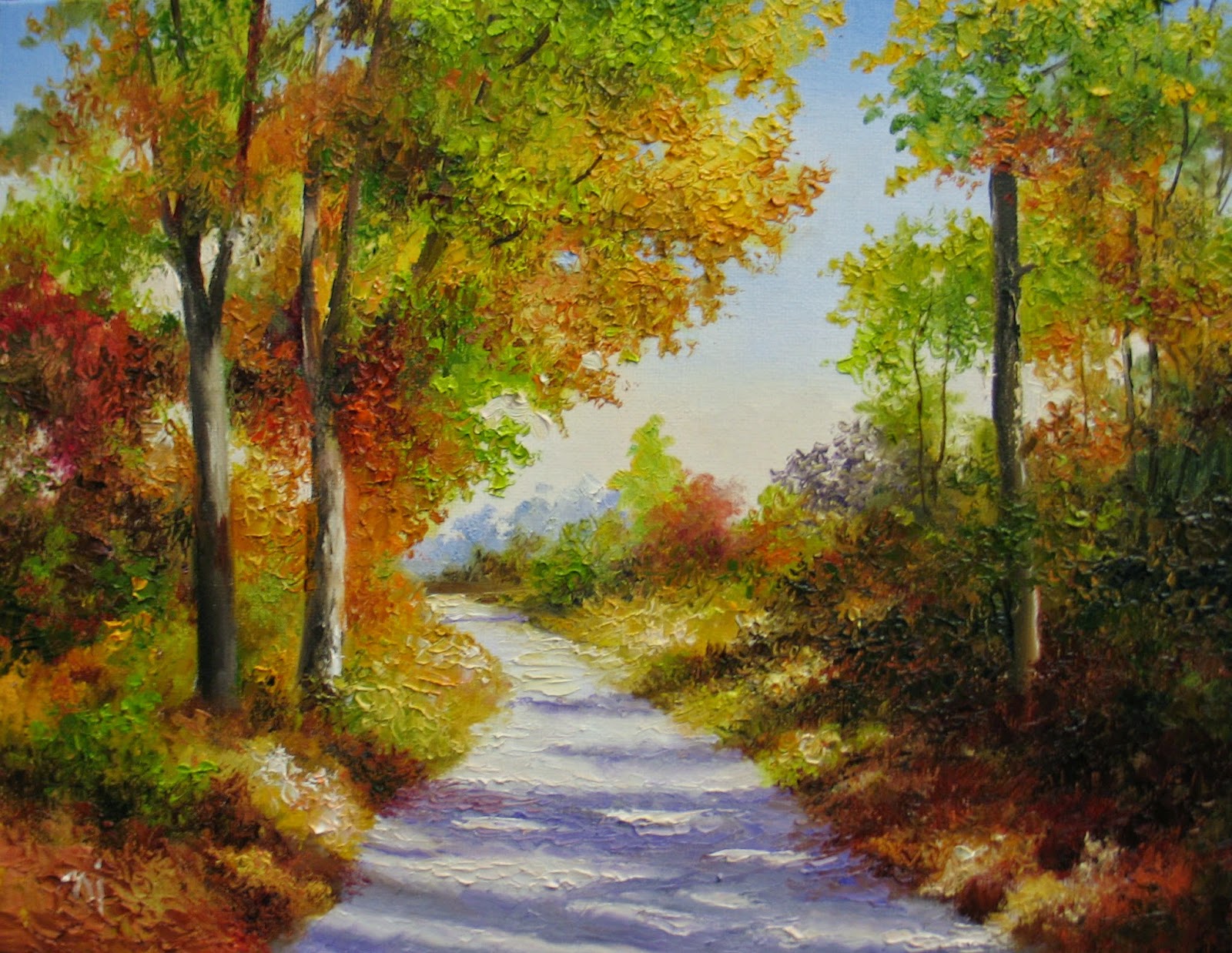 Nel's Everyday Painting: Fall Afternoon - SOLD