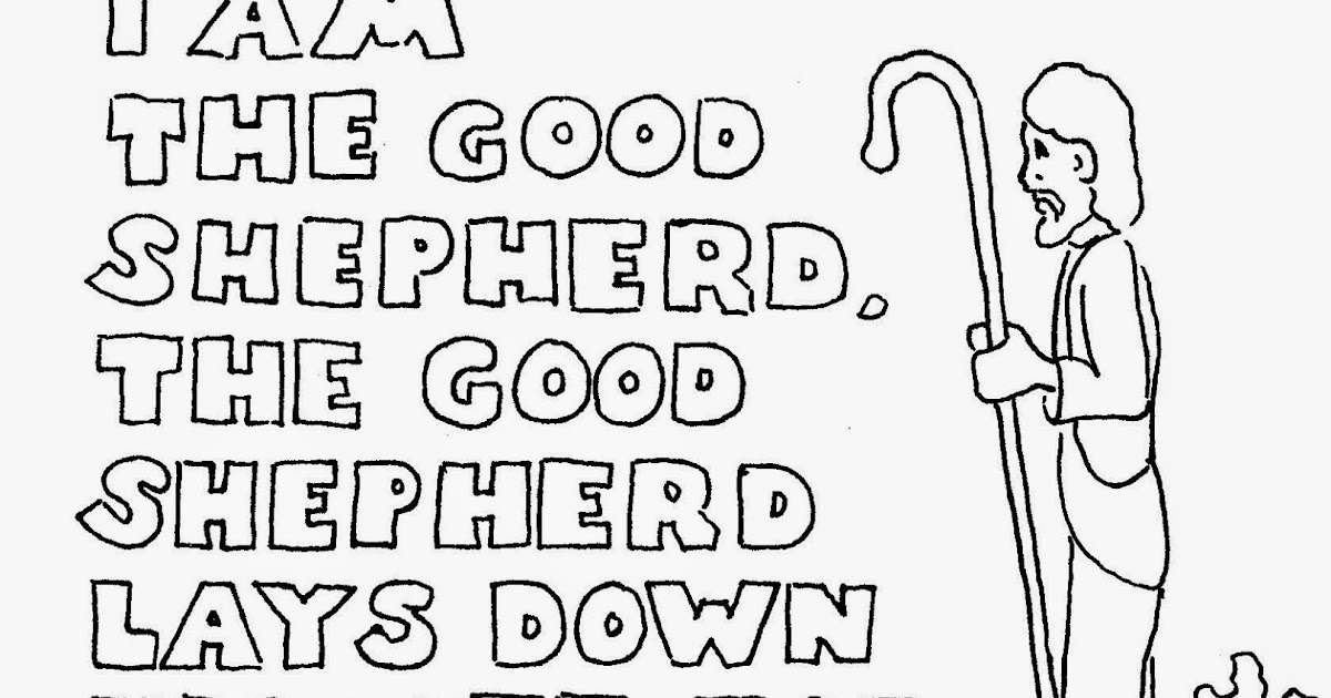 i am the good shepherd coloring pages - photo #25