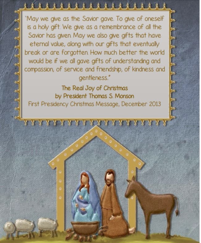 Didi @ Relief Society: First Presidency Christmas Message, December ...