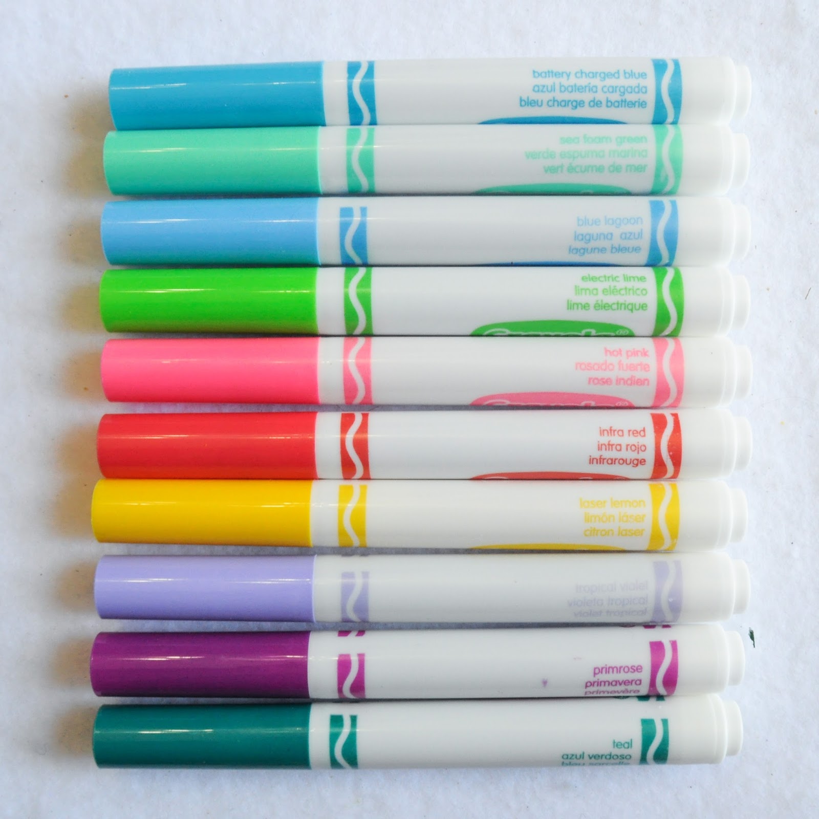 Coloring With Sharpies Crayola Broad Line Markers What39s Inside the Box Jenny