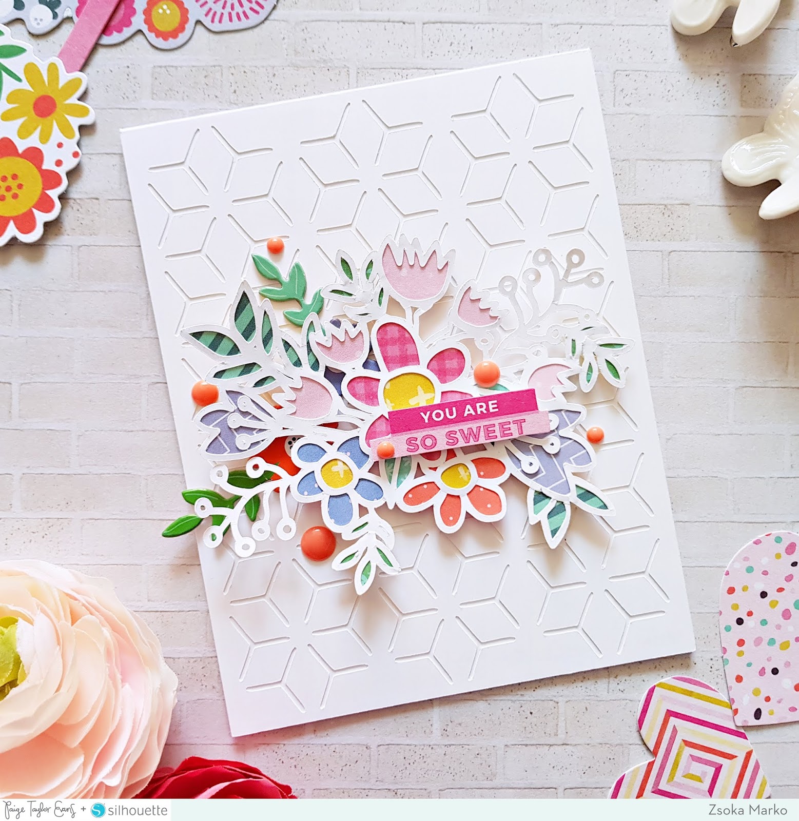 Floral Cut File Cards by Zsoka Marko Paige Taylor Evans