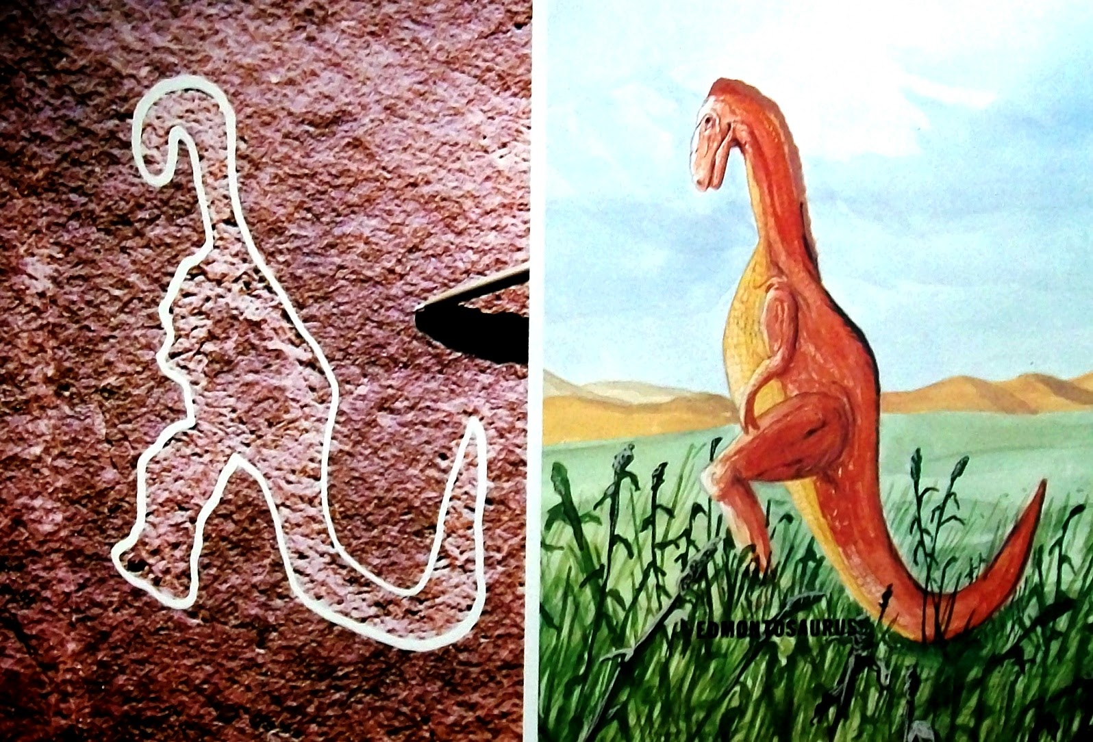Rock Art Blog DINOSAURS IN ROCK ART? THE HAVASUPAI CANYON HADROSAUR