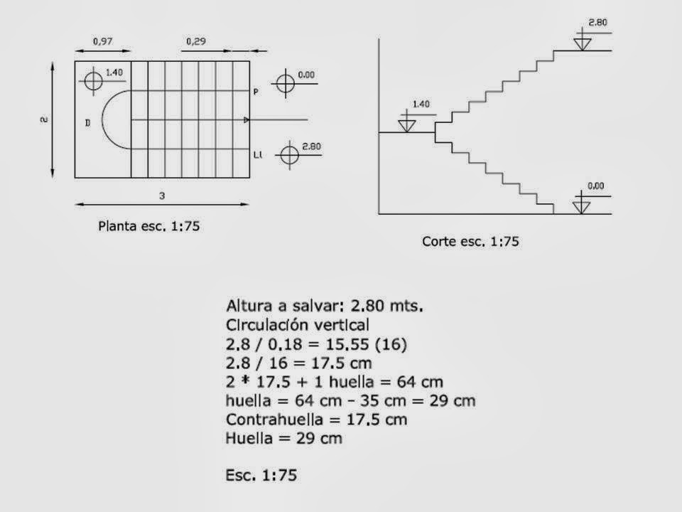 Diseña Estudio Diseño Cálculo Y Detalles Constructivos De Escalera Estilo Clásico