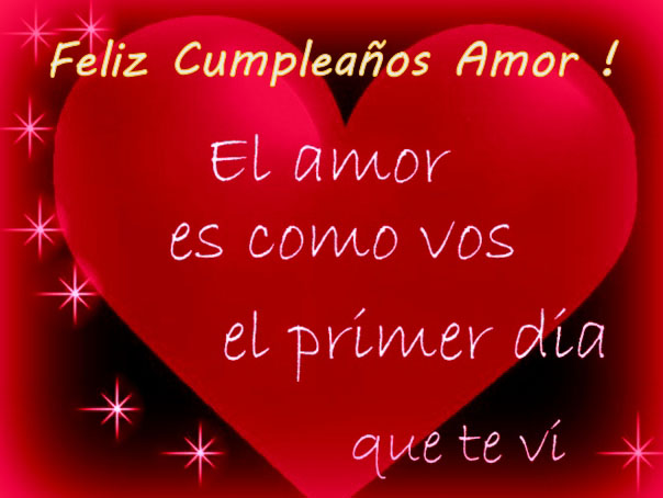 feliz cumpleaños amor