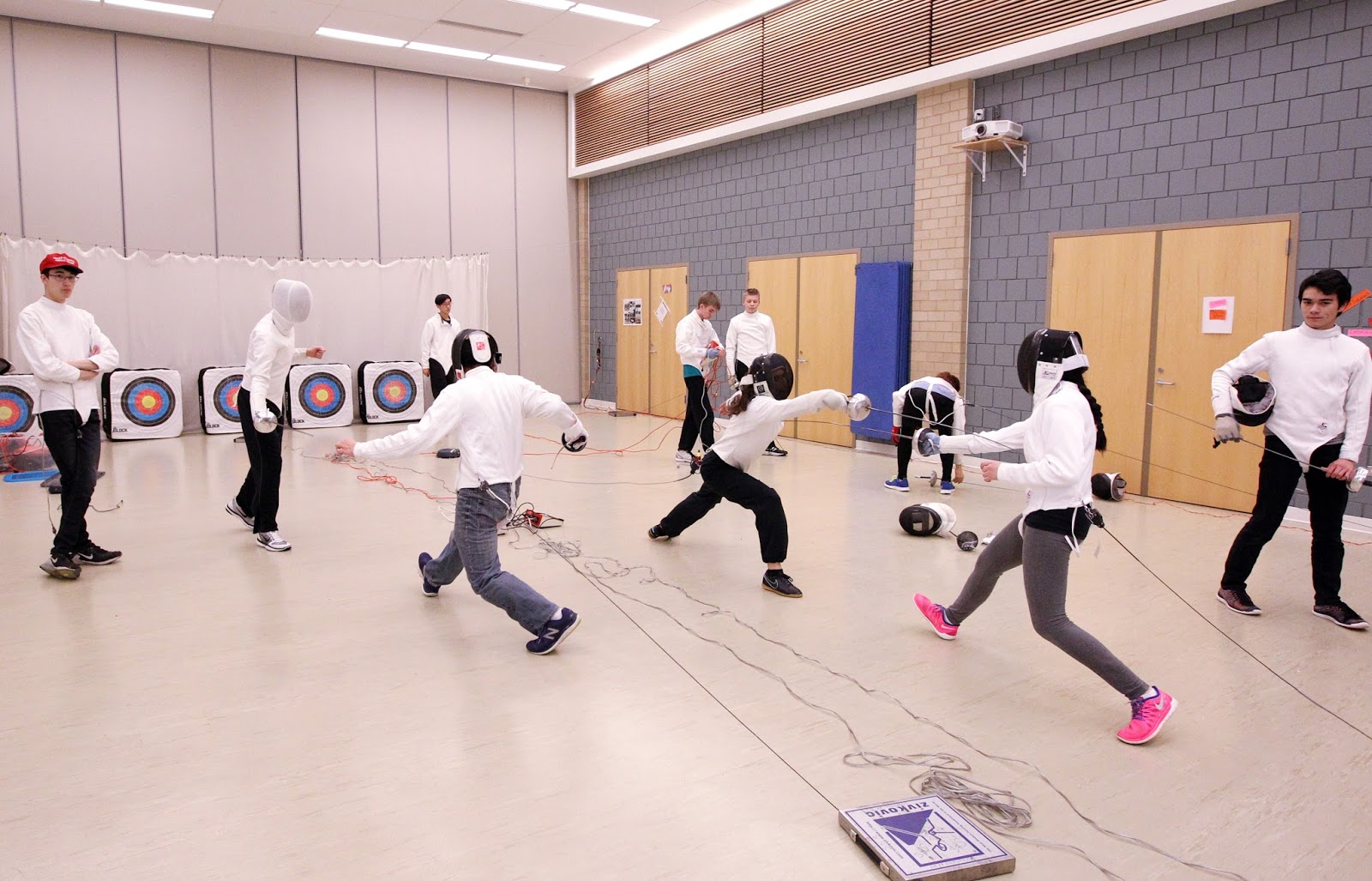 Mark Kodiak Ukena Stevenson High School Fencing Practice