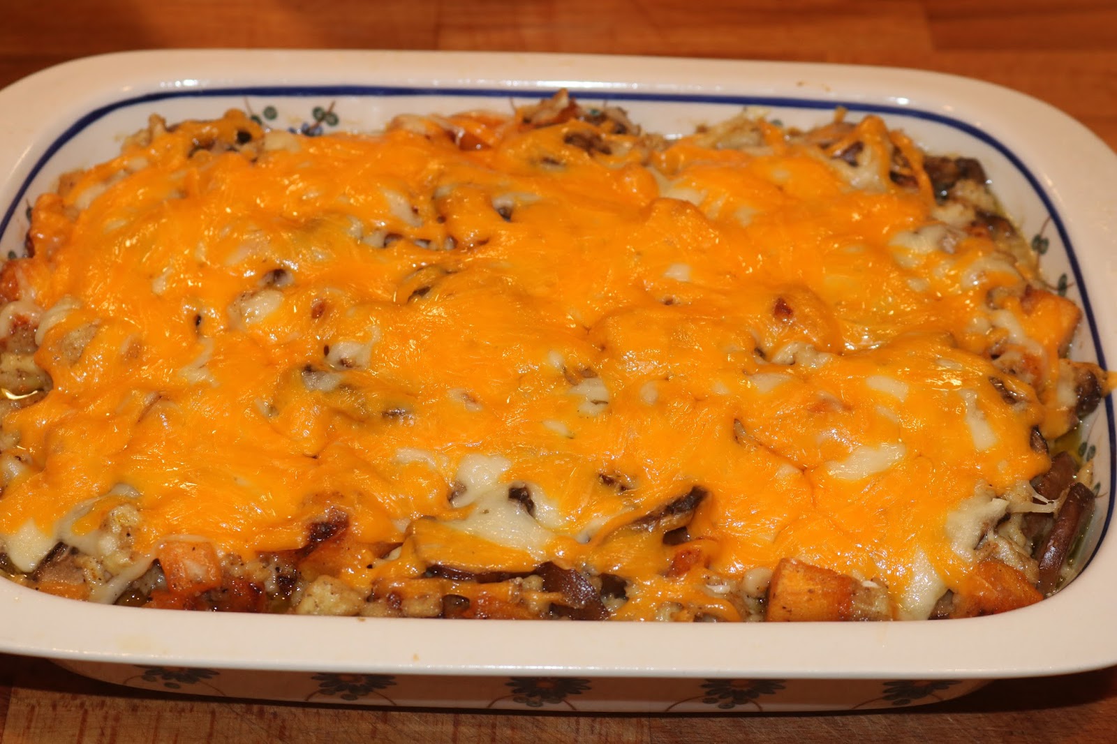 Uncle T&amp;#39;s Kitchen: Spaetzle Gratin with Mushrooms and Butternut Squash