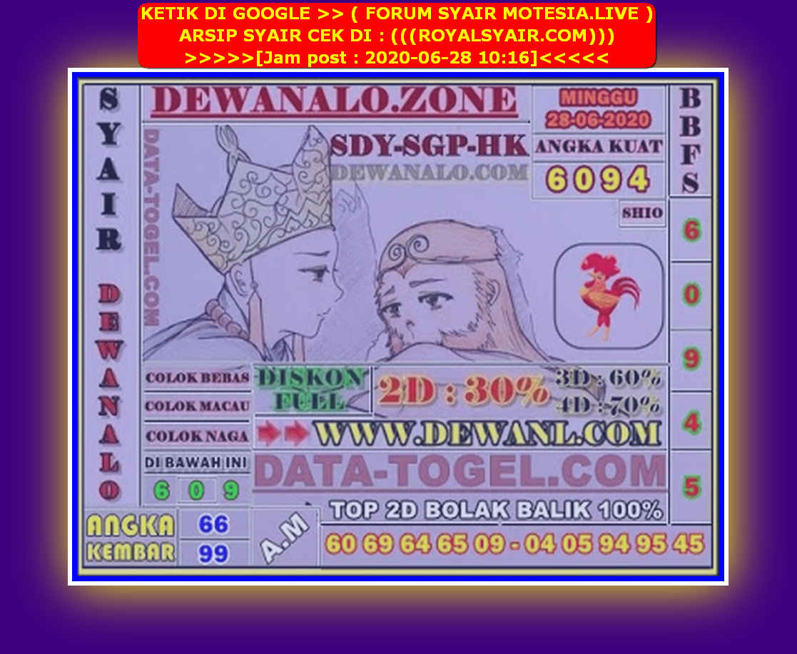 Prediksi Dewanalo Zone Syairmimpi