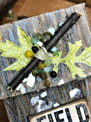Nature Mini Album Tim Holtz 3D Texture Fade Lumber Stampers Anonymous for The Funkie Junkie Boutique 6 Sara Emily Barker http://sarascloset1.blogspot.com/ Field Notes Mini Album 3D Texture Fade Lumber 6