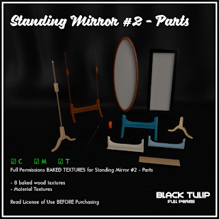 [Black Tulip] Textures - Standing Mirror #2 - Parts