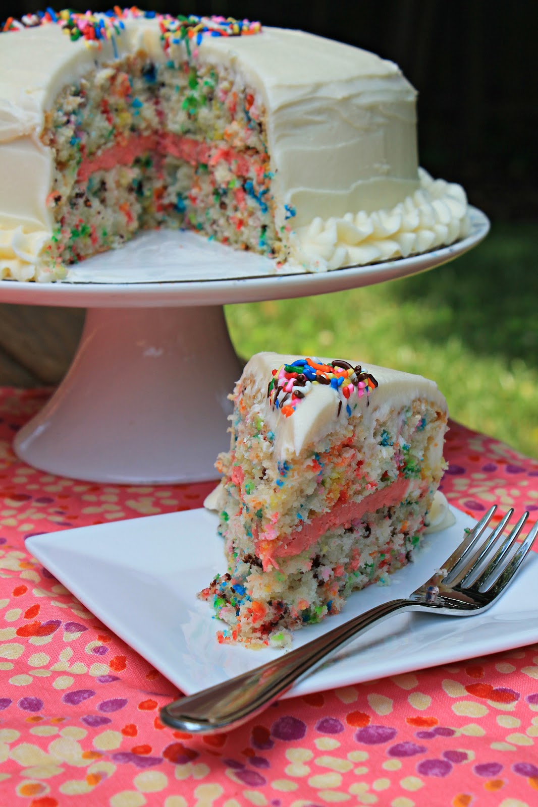 Easy Funfetti Layered Birthday Cake Carolina Charm