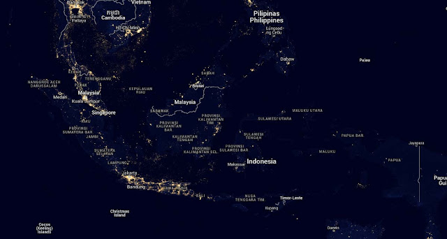 Melihat Indahnya Indonesia Di Malam Hari Dari Luar Angkasa