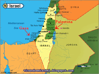Resultado de imagem para mapa da faixa de gaza