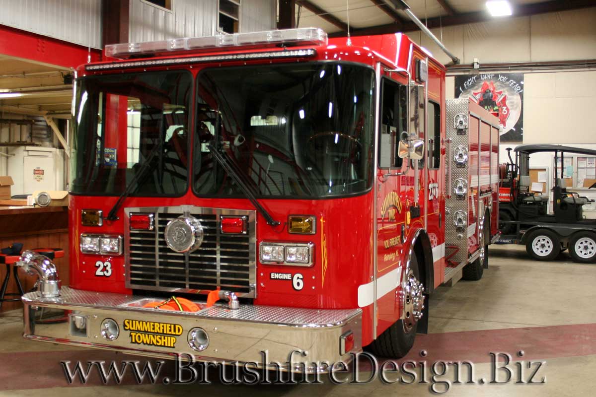 Brushfire Design Summerfield Township's new engine...
