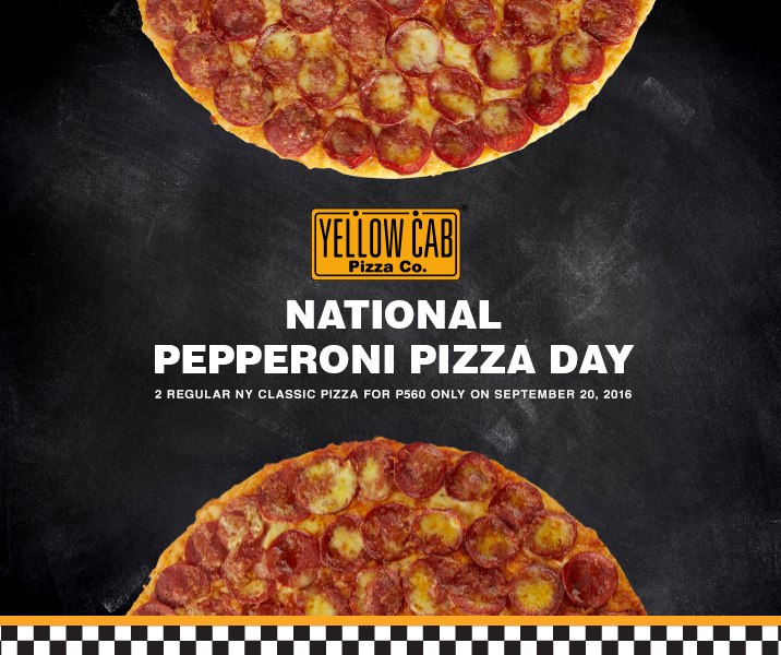 Manila Shopper Yellow Cab NationalPepperoniPizzaDay Sept 20 2016