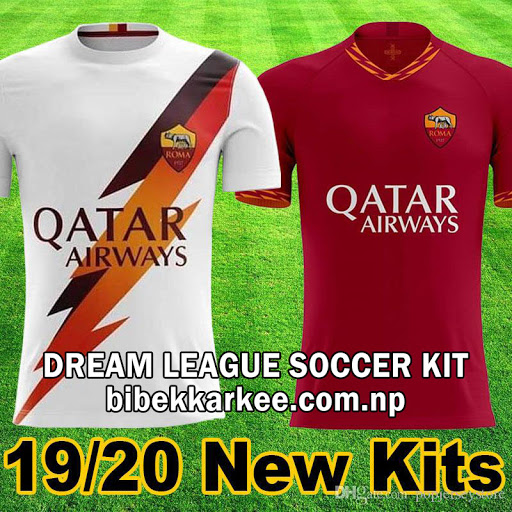 AS Roma 2019-2020 Dream League Soccer Kits and Logo - Serie A