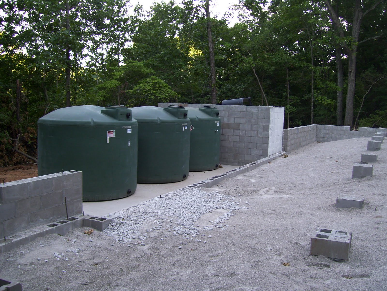 Butch and Barb Build Tideland Haven Water Catchment Tanks in Place