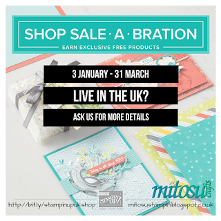 Shop Stampin' Up! during Sale-A-Bration Event to earn exclusive FREE products from Mitosu Crafts UK Online Shop