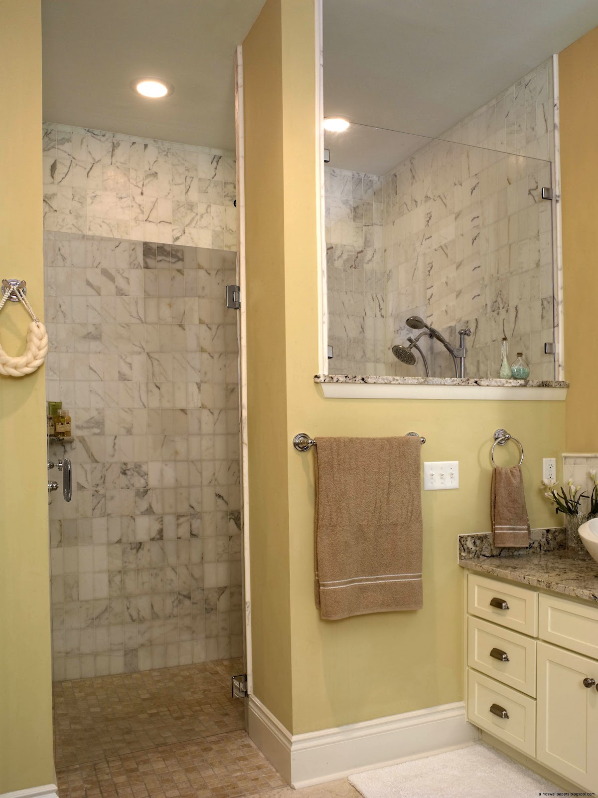 Doorless Shower Small Bathroom Ideas
