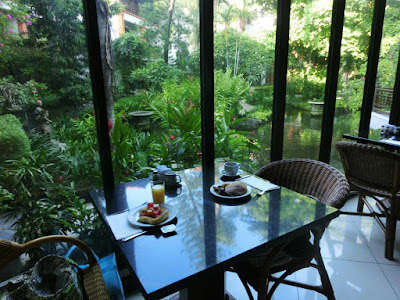 Indoor breakfast area of Bali Garden Beach Resort Kuta
