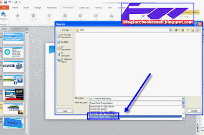 cara membuat slide power point