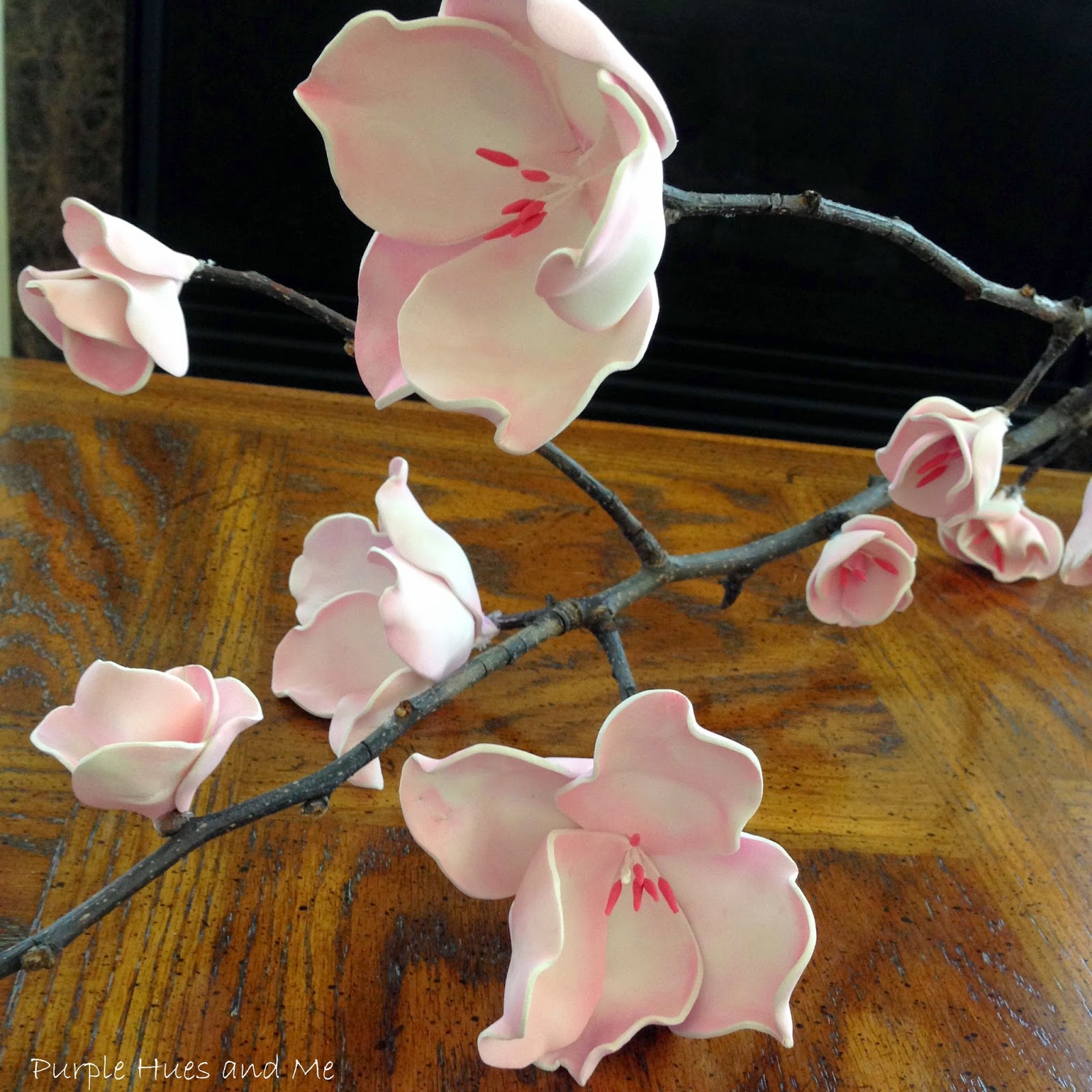 Purple Hues and Me: Cherry Blossom Foam Flowers - DIY