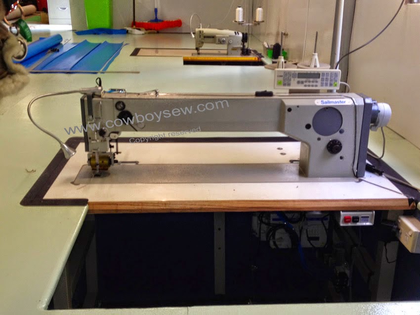 Heavy duty industrial sewing machines 951830 Long arm zigzag sail