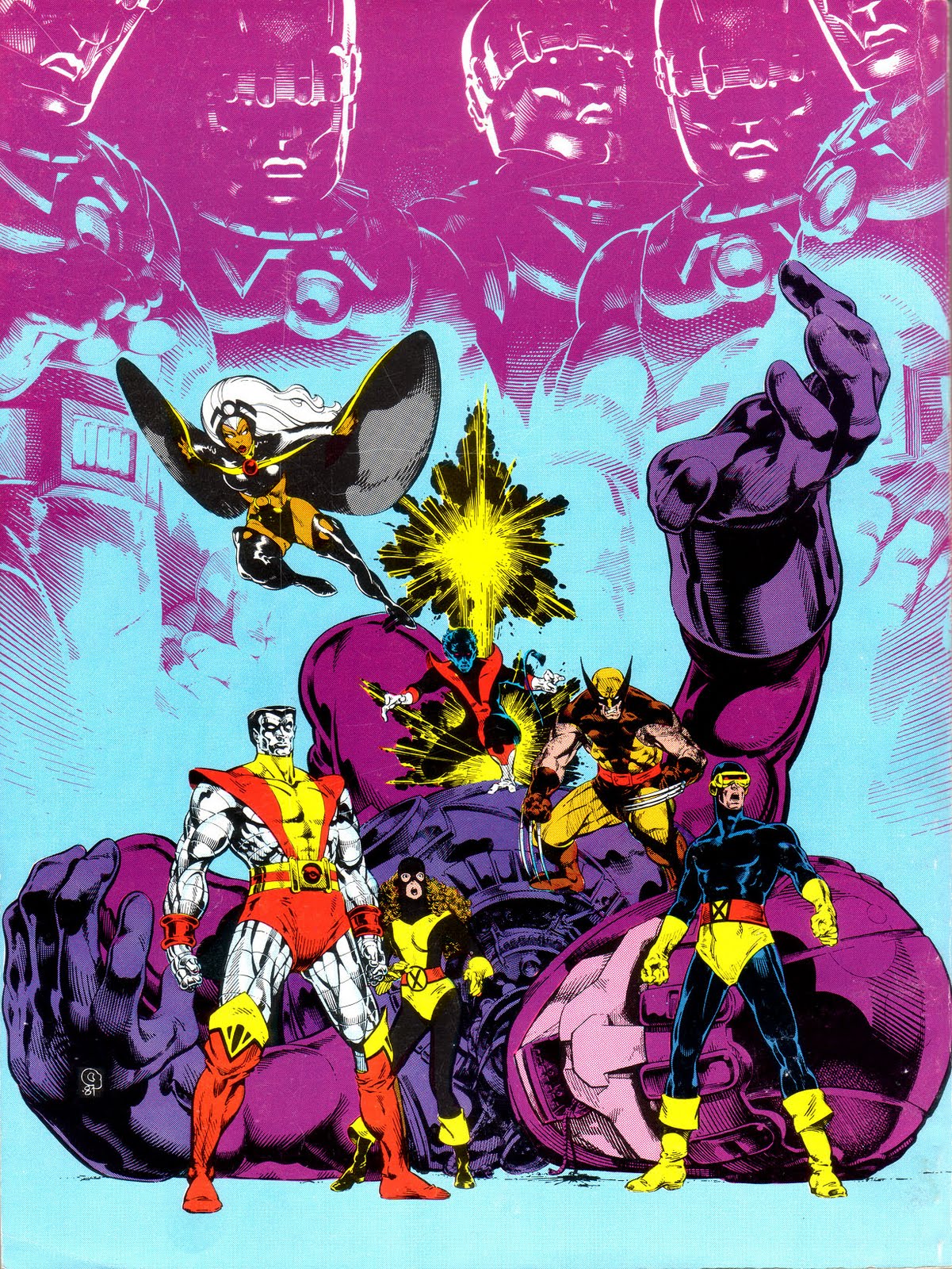 Marvel Comics of the 1980s 1982 Michael Golden's cover to the XMen Companion (revisited) Marvel Comics of the 1980s 1982 Michael Golden's cover to the XMen Companion (revisited)