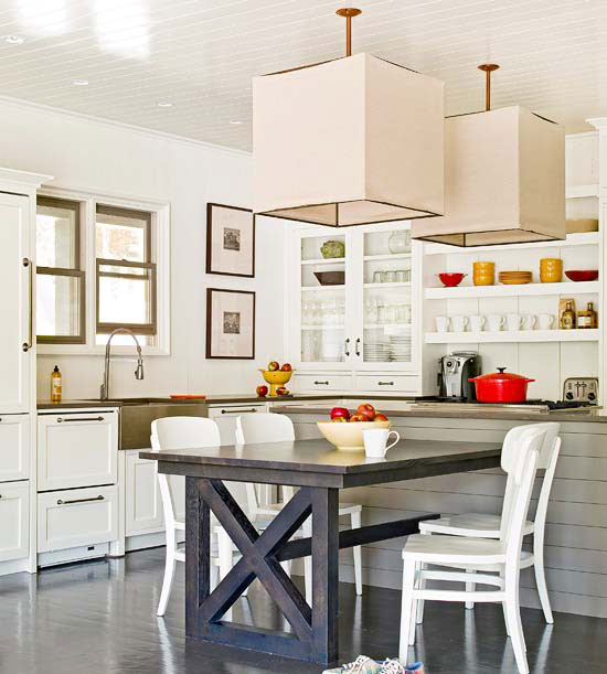 2013 White Kitchen Decorating Ideas from BHG | Home Interiors