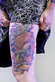 Quality Drawn Thigh Tattoos