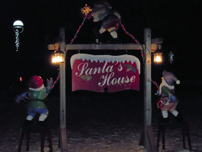 DOLL in the Looking Glass Santa's House in Midland, Michigan