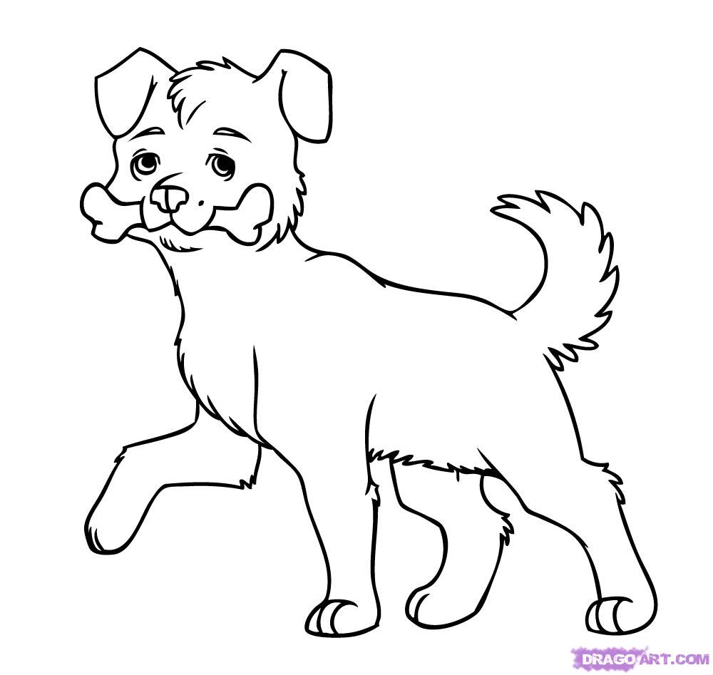 funny pictures How to draw a dog easily for kids