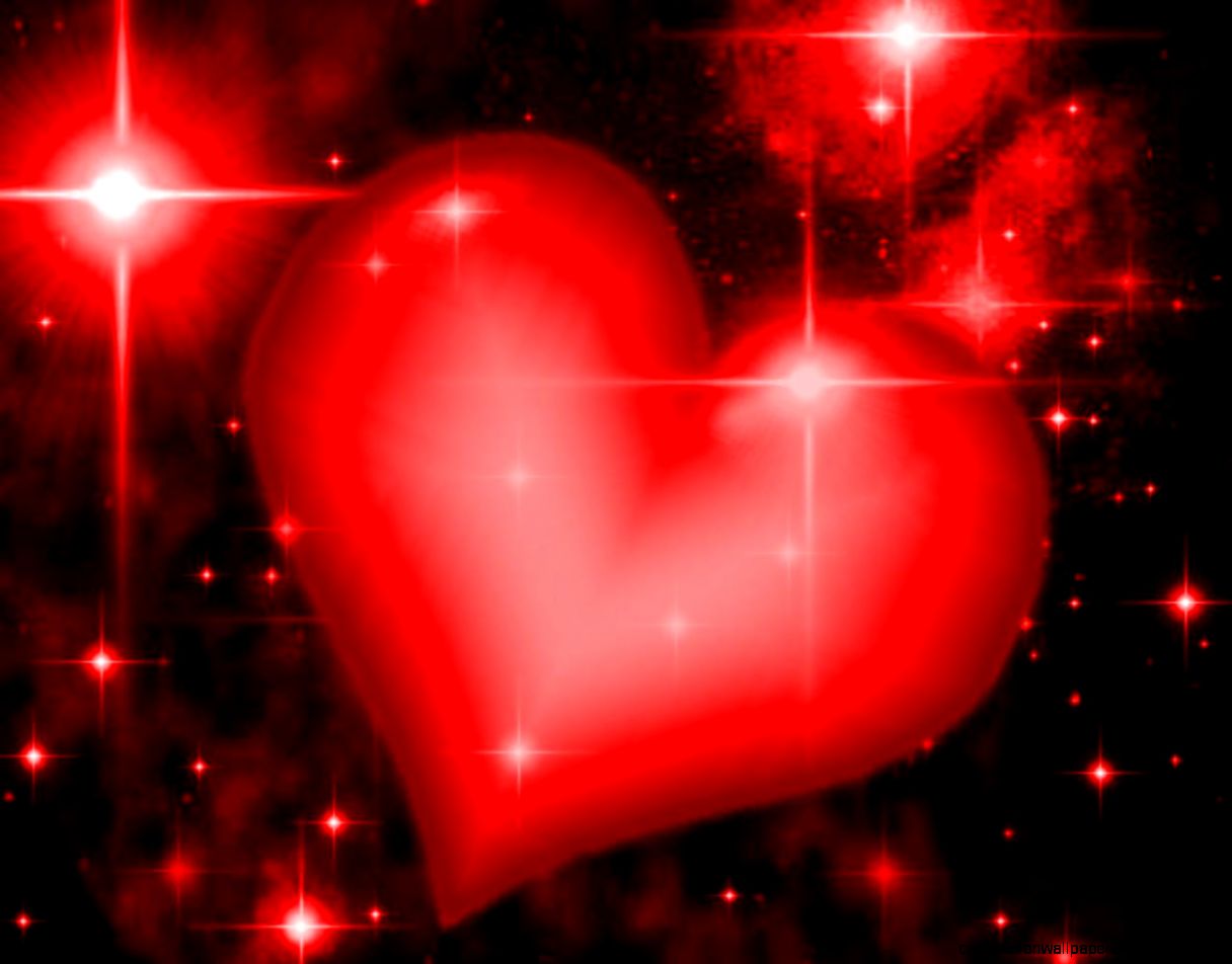 Beautiful Red Hearts Background