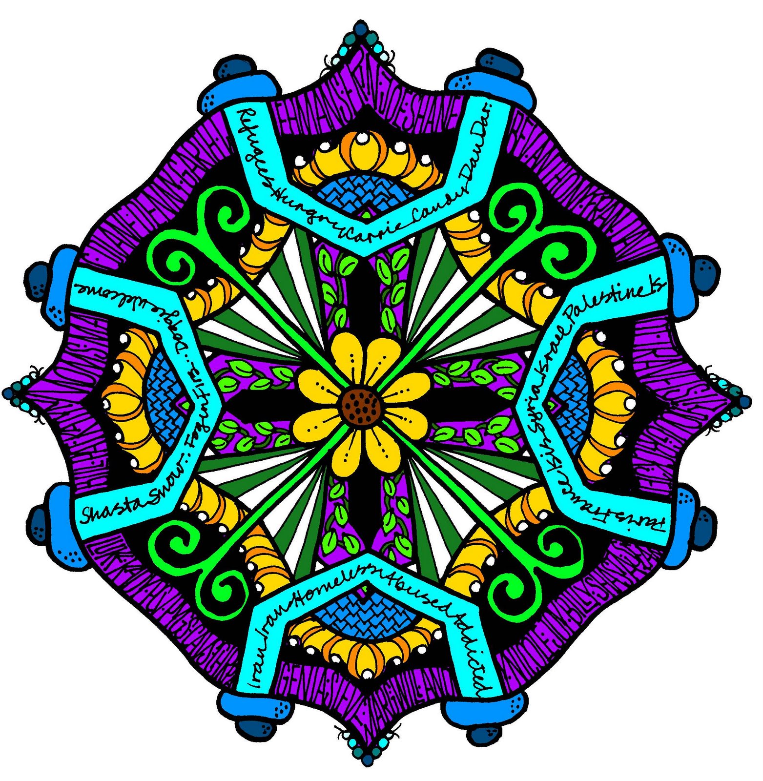 Scribbles, Scriptures, and the Spirit: November Mandala Series