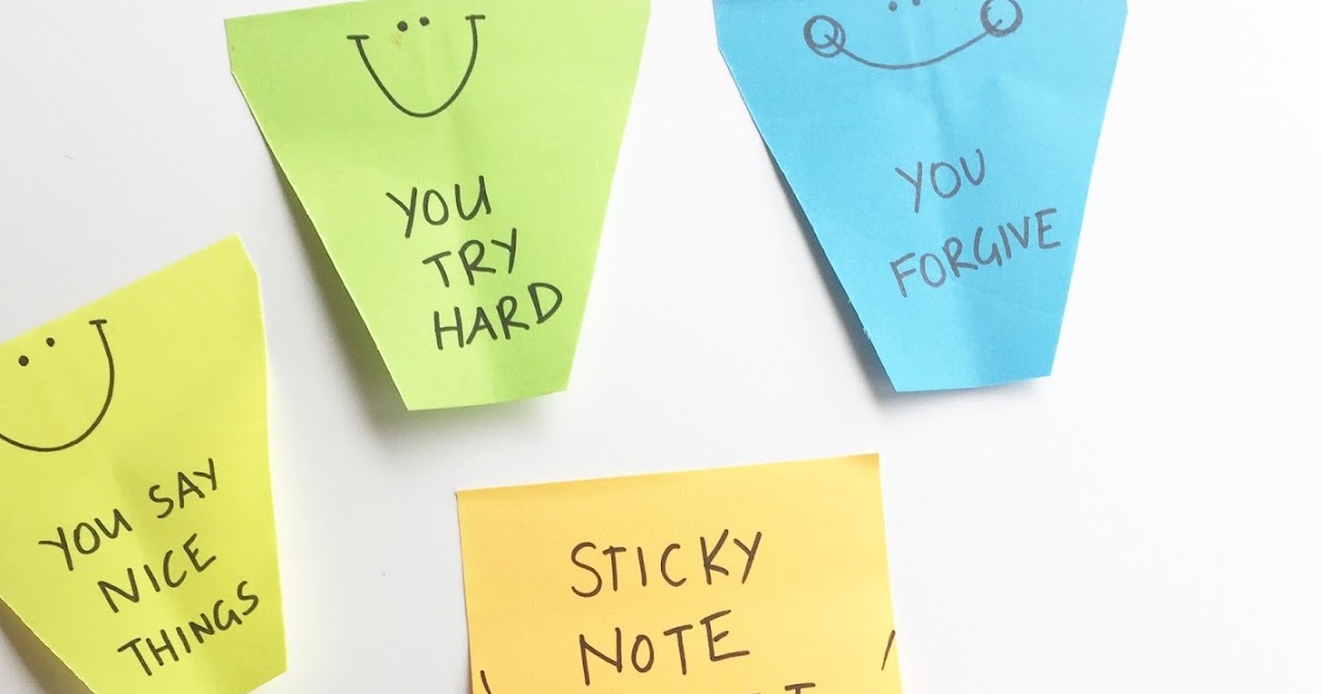 Sticky Note Bucket Fillers From the Pond