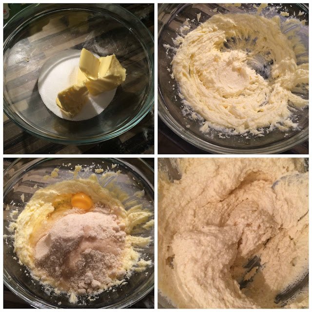Photos of the steps for Making the Frangipane