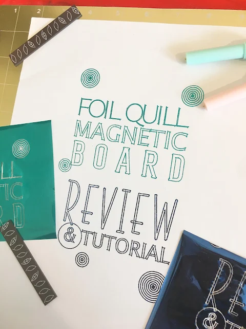 foil quil, foil quill silhouette, silhouette 101, silhouette america blog, foil quill magnetic board
